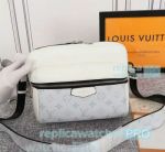 Replica L---V Messenger White Canvas Sports Bag For Sale
